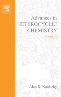 表紙画像: Advances in Heterocyclic Chemistry 9780120207763