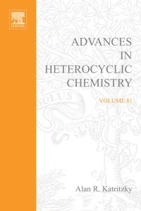 Imagen de portada: Advances in Heterocyclic Chemistry 9780120207817