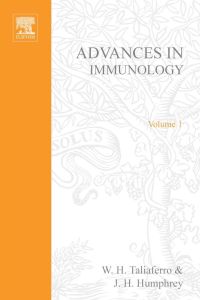 Cover image: ADVANCES IN IMMUNOLOGY VOLUME 1 9780120224012