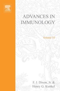 Cover image: ADVANCES IN IMMUNOLOGY VOLUME 10 9780120224104