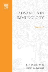 Cover image: ADVANCES IN IMMUNOLOGY VOLUME 12 9780120224128