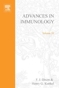 Cover image: ADVANCES IN IMMUNOLOGY VOLUME 20 9780120224203