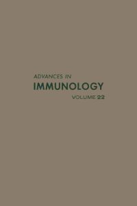 Cover image: ADVANCES IN IMMUNOLOGY VOLUME 22 9780120224227