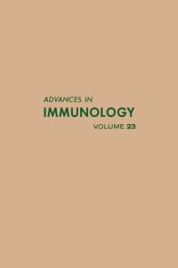 Cover image: ADVANCES IN IMMUNOLOGY VOLUME 23 9780120224234