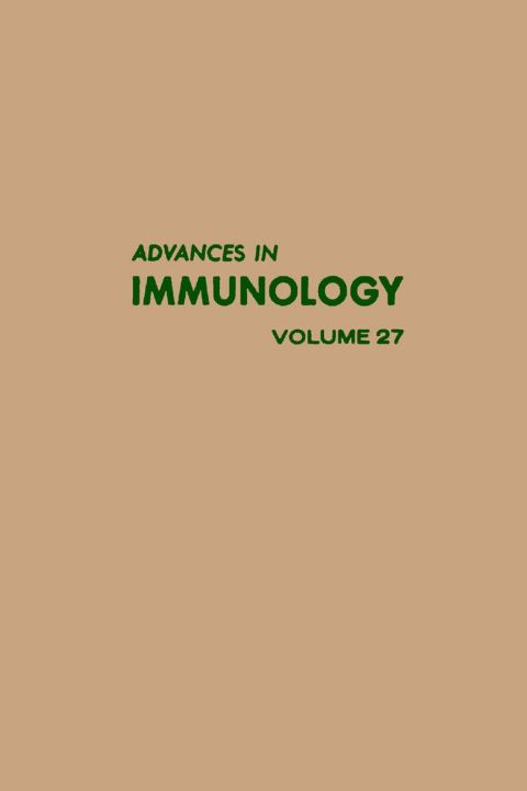 ADVANCES IN IMMUNOLOGY VOLUME 27 - FULL INSTANT DOWNLOAD | PDF DOCX EPUB