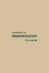 Cover image: ADVANCES IN IMMUNOLOGY VOLUME 28 9780120224289