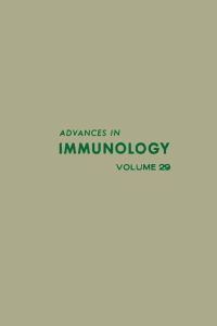 Cover image: ADVANCES IN IMMUNOLOGY VOLUME 29 9780120224296