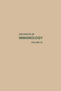 Cover image: ADVANCES IN IMMUNOLOGY VOLUME 30 9780120224302