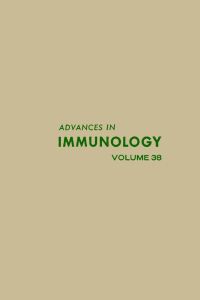 Cover image: ADVANCES IN IMMUNOLOGY VOLUME 38 9780120224388