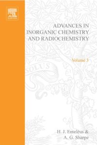 Cover image: ADVANCES IN INORGANIC CHEMISTRY AND RADIOCHEMISTRY VOL 3 9780120236039