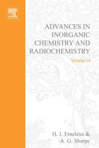 Immagine di copertina: ADVANCES IN INORGANIC CHEMISTRY AND RADIOCHEMISTRY VOL 14 9780120236145