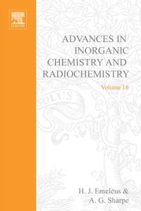 Imagen de portada: ADVANCES IN INORGANIC CHEMISTRY AND RADIOCHEMISTRY VOL 16 9780120236169