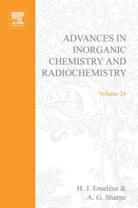 Titelbild: ADVANCES IN INORGANIC CHEMISTRY AND RADIOCHEMISTRY VOL 24 9780120236244