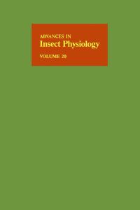表紙画像: Advances in Insect Physiology: Volume 20 9780120242207