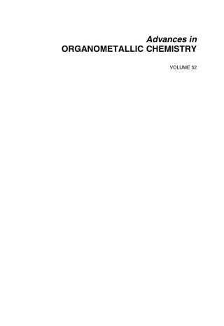 Cover image: Advances in Organometallic Chemistry 9780120311521