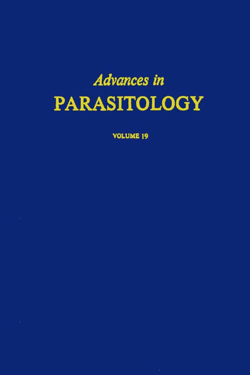 Advances in Parasitology APL