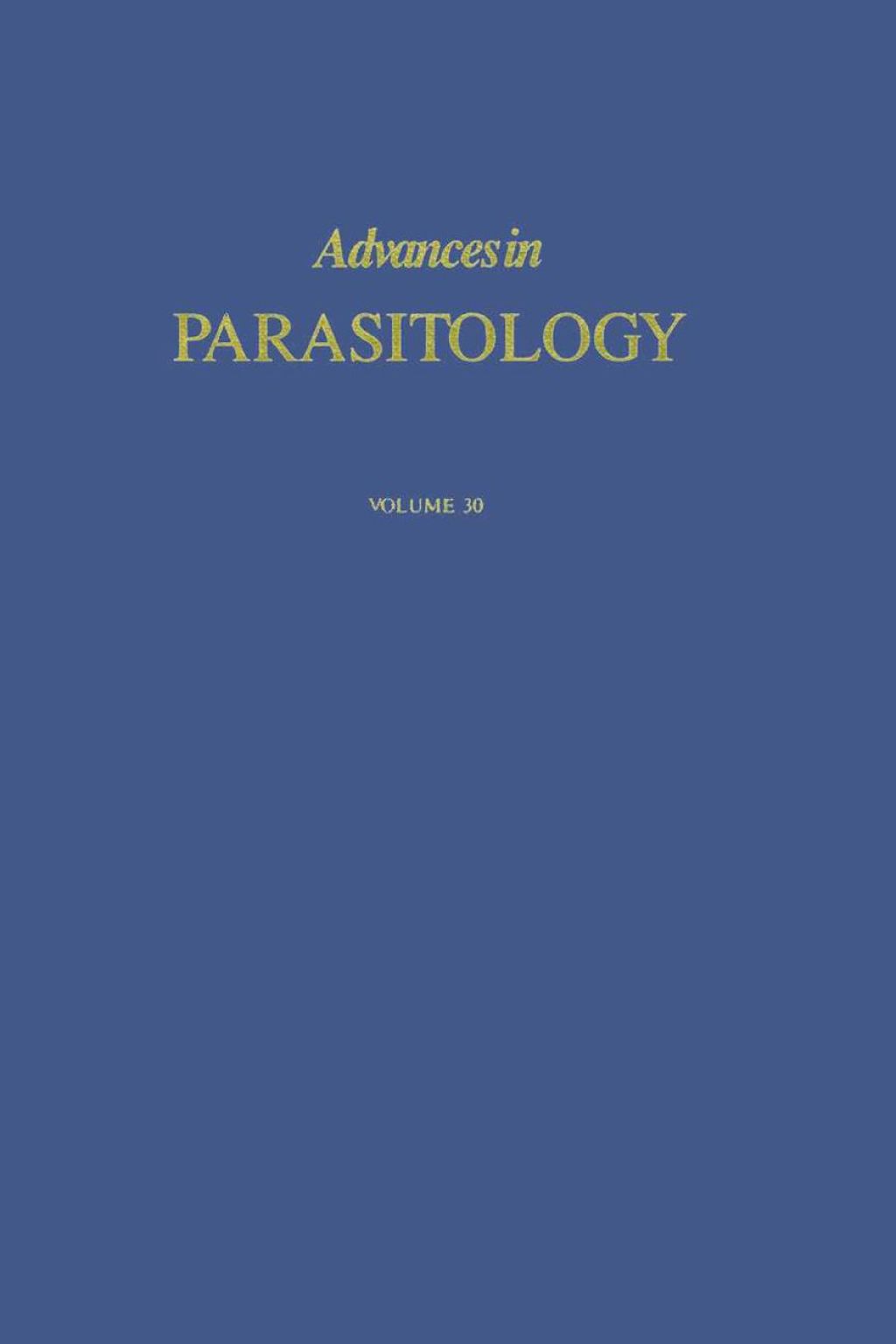 Advances in Parasitology APL