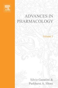 Cover image: ADVANCES IN PHARMACOLOGY VOL 3 9780120329038