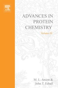 Omslagafbeelding: ADVANCES IN PROTEIN CHEMISTRY VOL 3 9780120342037