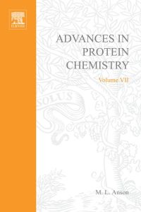 Cover image: ADVANCES IN PROTEIN CHEMISTRY VOL 7 9780120342075