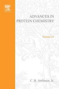 Cover image: ADVANCES IN PROTEIN CHEMISTRY VOL 18 9780120342181