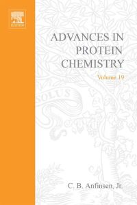 Cover image: ADVANCES IN PROTEIN CHEMISTRY VOL 19 9780120342198