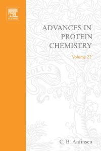 Omslagafbeelding: ADVANCES IN PROTEIN CHEMISTRY VOL 22 9780120342228