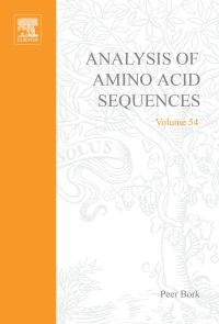 Immagine di copertina: Analysis of Amino Acid Sequences 9780120342549