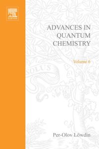 Immagine di copertina: ADVANCES IN QUANTUM CHEMISTRY VOL 6 9780120348060