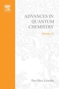 Imagen de portada: ADVANCES IN QUANTUM CHEMISTRY VOL 24 Z 9780120348244