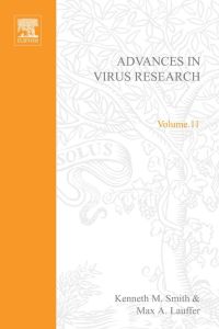 صورة الغلاف: ADVANCES IN VIRUS RESEARCH VOL 11 9780120398119