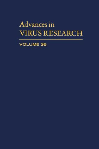 Imagen de portada: ADVANCES IN VIRUS RESEARCH VOL 36 9780120398362