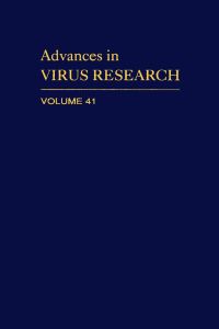 Cover image: ADVANCES IN VIRUS RESEARCH VOL 41 9780120398416