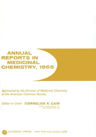 Cover image: ANNUAL REPORTS IN MED CHEMISTRY V1 PPR 9780120405015
