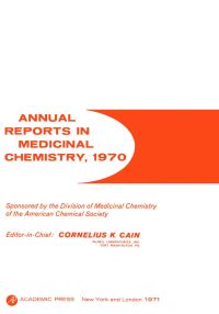 Immagine di copertina: ANNUAL REPORTS IN MED CHEMISTRY V6 PPR 9780120405060