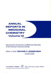 Omslagafbeelding: ANNUAL REPORTS IN MED CHEMISTRY V10 PPR 9780120405107