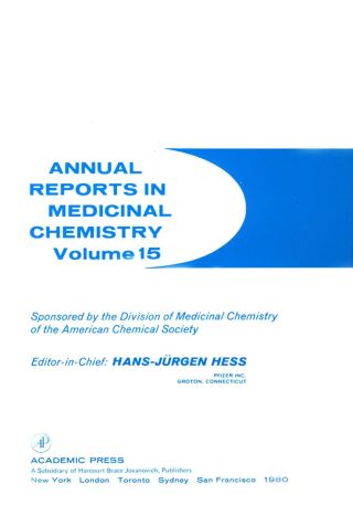 Cover image: ANNUAL REPORTS IN MED CHEMISTRY V15 PPR 9780120405152