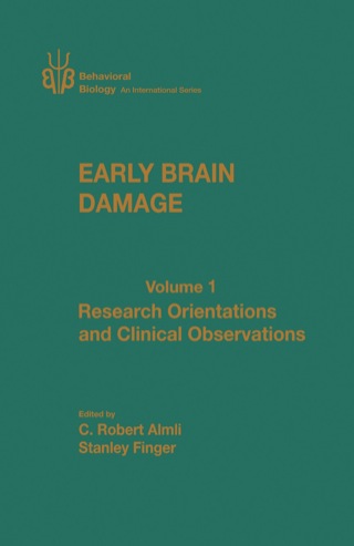 Cover image: Early Brain Damage V1: Research Orientations and Clinical Observations 1st edition 9780120529018