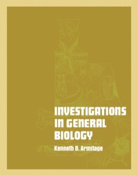 صورة الغلاف: Investigations in general biology 9780120624607