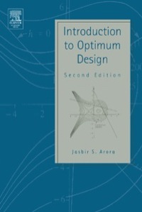 Cover image: Introduction to Optimum Design 2nd edition 9780120641550