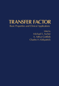 Cover image: Transfer Factor: Basic Properties and Clinical Applications 9780120646500