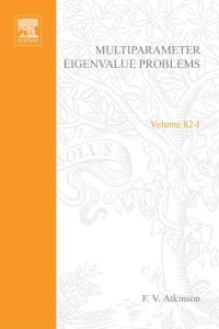 Cover image: Multiparameter eigenvalue problems 9780120658015