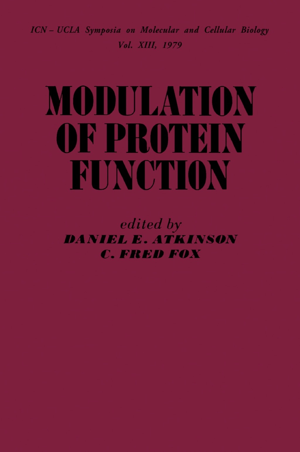 Modulation of  Protein Function 5th Edition