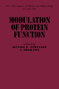 Cover image: Modulation of  Protein Function 5th edition 9780120662500