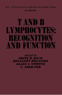 Titelbild: T and B Lymphocytes: Recognition and Function 1st edition 9780120698509