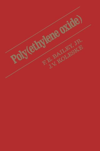 Cover image: Poly (Ethylene Oxide) 9780120732500