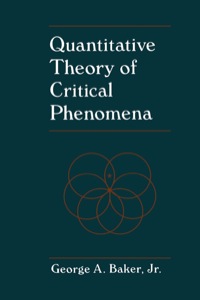 Cover image: Quantitative Theory of Critical Phenomena 9780120751204