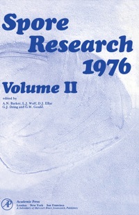 Immagine di copertina: Spore Research 1976 V2 1st edition 9780120787029