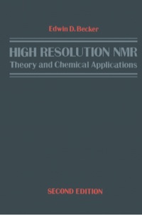 Omslagafbeelding: High Resolution NMR: Theory and Chemical Applications 2nd edition 9780120846603