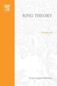 Cover image: Ring theory 9780120852505